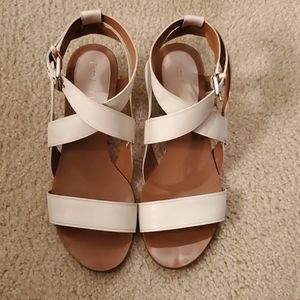 Enzo Angiolini leather, wedge sandals 8